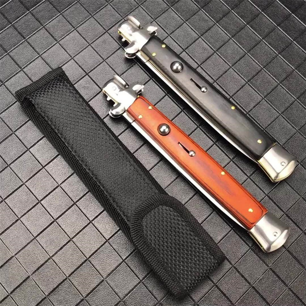 13 inch Classic Stiletto ITALY AKC Spring Assisted Switchblade Folding Pocket Knife