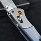 15080 EDC Pocket Knife for Men, D2 Blade, Satin Finish  Thumb Stud Manual Open Camping Folding Knife for Outdoor Fishing