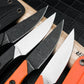 Compact Full Tang Fixed Blade EDC Knife with 8Cr13MoV Steel Blade, Ergonomic Nylon Handle & Molded Sheath for Outdoor Camping