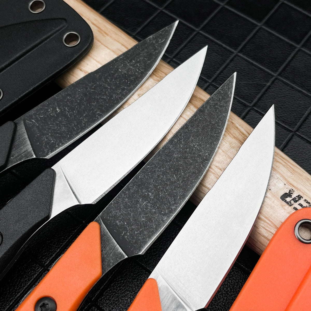 Compact Full Tang Fixed Blade EDC Knife with 8Cr13MoV Steel Blade, Ergonomic Nylon Handle & Molded Sheath for Outdoor Camping