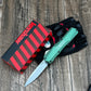 9000K50 Matt Diskin Commemorative Livewire OTF AUTO Knife 3.3" CPM-MagnaCut Stonewashed Spear Point Blade, 50th Anniversary Black Aluminum Handles, Reversible Clip