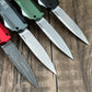 9000K50 Matt Diskin Commemorative Livewire OTF AUTO Knife 3.3" CPM-MagnaCut Stonewashed Spear Point Blade, 50th Anniversary Black Aluminum Handles, Reversible Clip