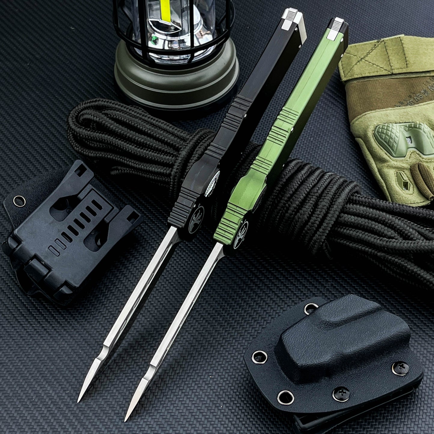 Halo V6  Single-Action OTF Automatic Knife T6 Aluminum Handle