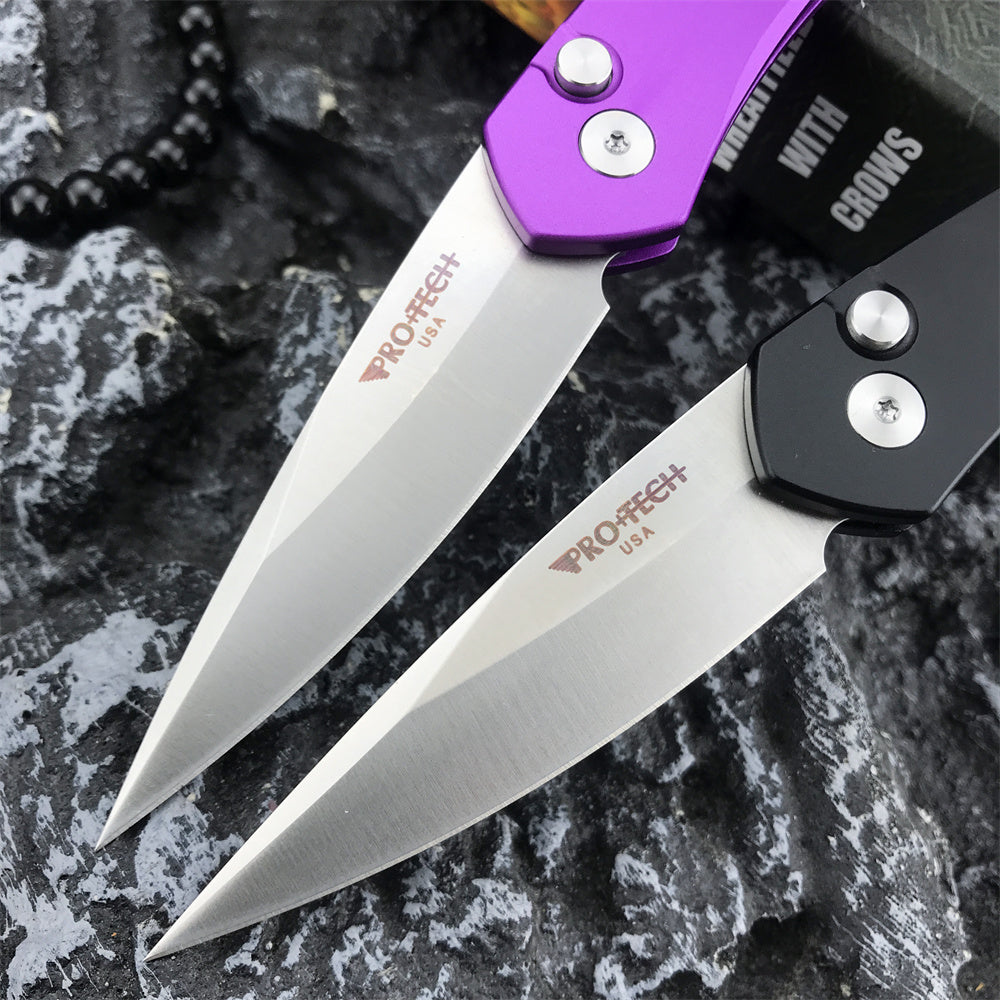 Pro-Tech 3407 Automatic Folding Knife 2.75 Inch CPM-S35VN High Quality Steel Forging of The Blade T6 Aeronautical Aluminum Handle EDC Automatic Pocket Knives