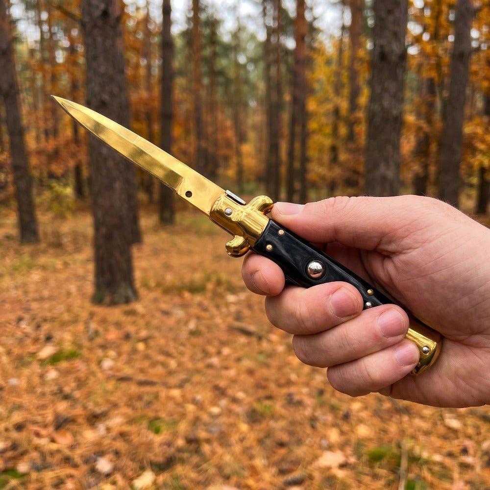 9IN Stiletto Folding Pocket Knife