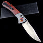 15080 EDC Pocket Knife for Men, D2 Blade, Satin Finish  Thumb Stud Manual Open Camping Folding Knife for Outdoor Fishing