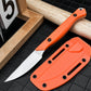 Compact Full Tang Fixed Blade EDC Knife with 8Cr13MoV Steel Blade, Ergonomic Nylon Handle & Molded Sheath for Outdoor Camping