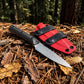 3500-10BK Fixed Blade Paring Knife with G10 Handle Black Coated 8Cr13MoV Stainless Steel Utility Fruit Knife Sheath Included