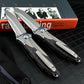 M390 Steel Folding Pocket Knife TC4 Titanium Carbon Fiber Handle Thumb Stud Sub-Frame Lock EDC Folder