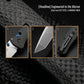537 Bailout Ultra-Lightweight Carbon Fiber Tactical Folding Knife, D2 Premium Steel Japanese Tanto Pocket Knife with Axis Lock Mechanism, Outdoor EDC Survival Tool