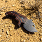 Damascus Steel Folding EDC Pocket Knife Dual Color G10 Handle Thumb Hole Stubby Utility Knife
