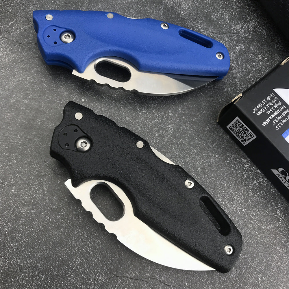 2024 Cold Steel 20LT Tuff Lite Back Lock Folding Knife 2.5" 440C Blade Nylon Glass Handle with Pocket Clip Portable Mini Outdoor Defense Pocket Tool