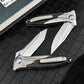 M390 Steel Folding Pocket Knife TC4 Titanium Carbon Fiber Handle Thumb Stud Sub-Frame Lock EDC Folder