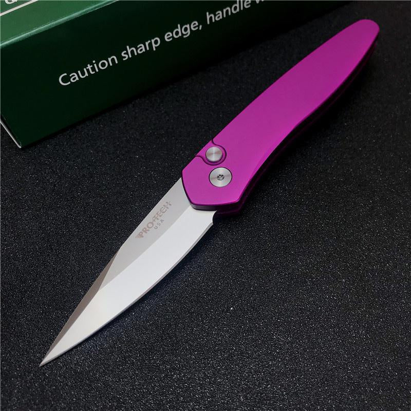 Pro-Tech 3407 Automatic Folding Knife 2.75 Inch CPM-S35VN High Quality Steel Forging of The Blade T6 Aeronautical Aluminum Handle EDC Automatic Pocket Knives