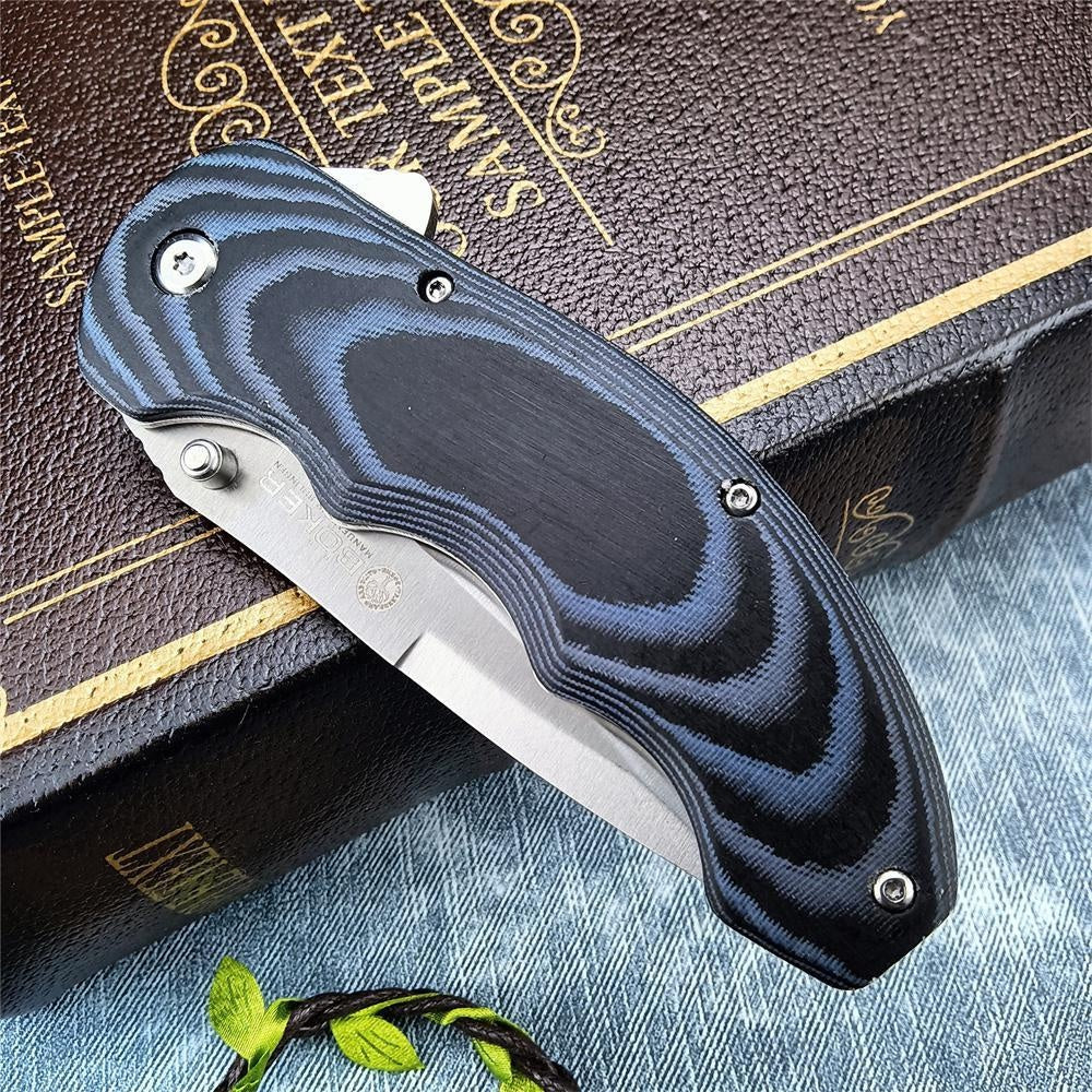 Boker Pocket Folding Knife 7Cr13Mov Steel Blade Mikata Handles Outdoor Hunting Camping Knife, Everyday Carry Tool