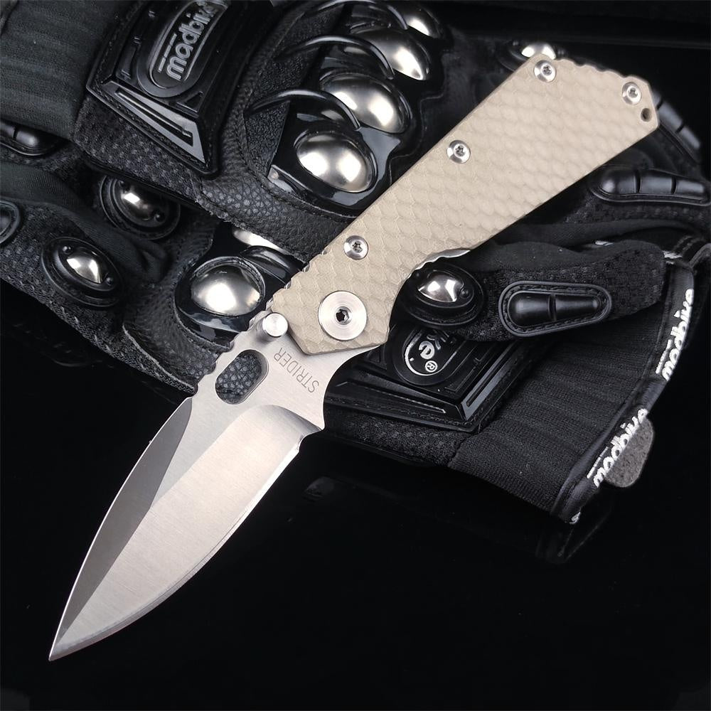 Strider SMF Pocket Knife Hunting Knives 7Cr13Mov Blade G10 Handle with Clip EDC Tools Survival Tactical Rescue Folder