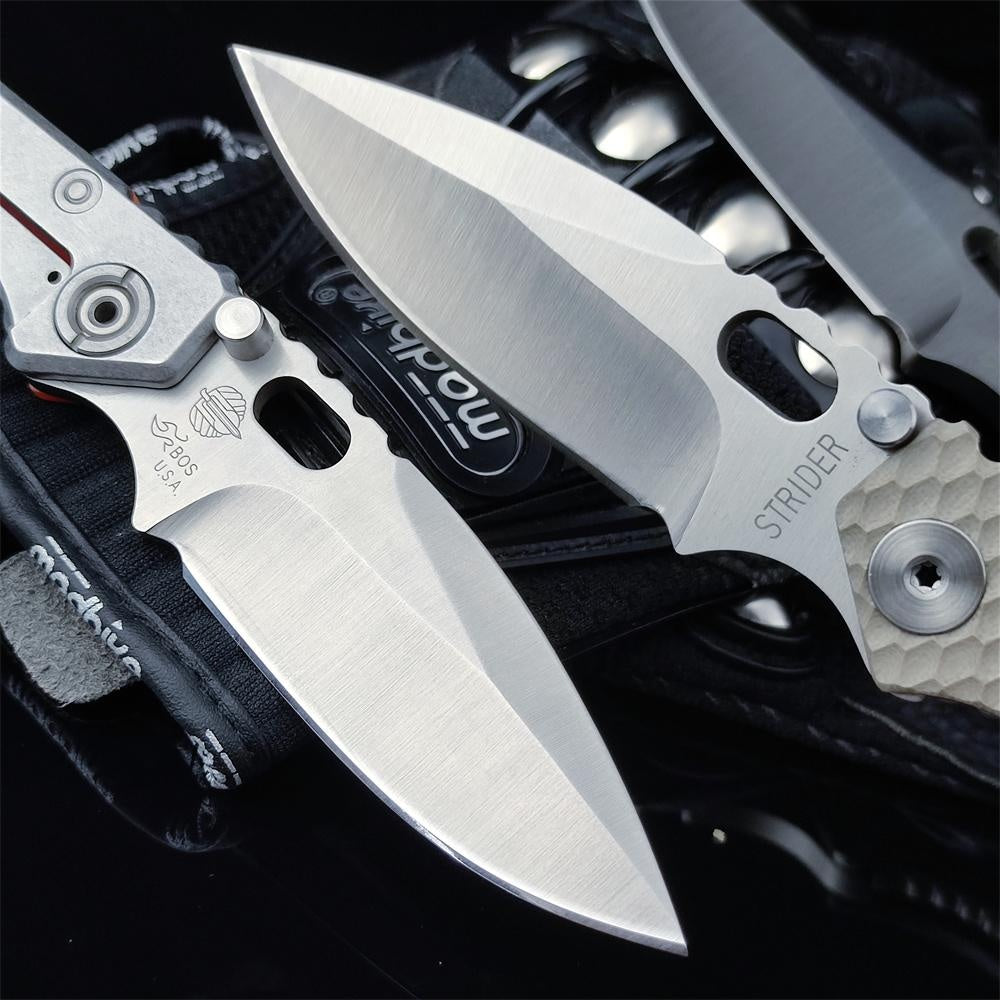 Strider SMF Pocket Knife Hunting Knives 7Cr13Mov Blade G10 Handle with Clip EDC Tools Survival Tactical Rescue Folder