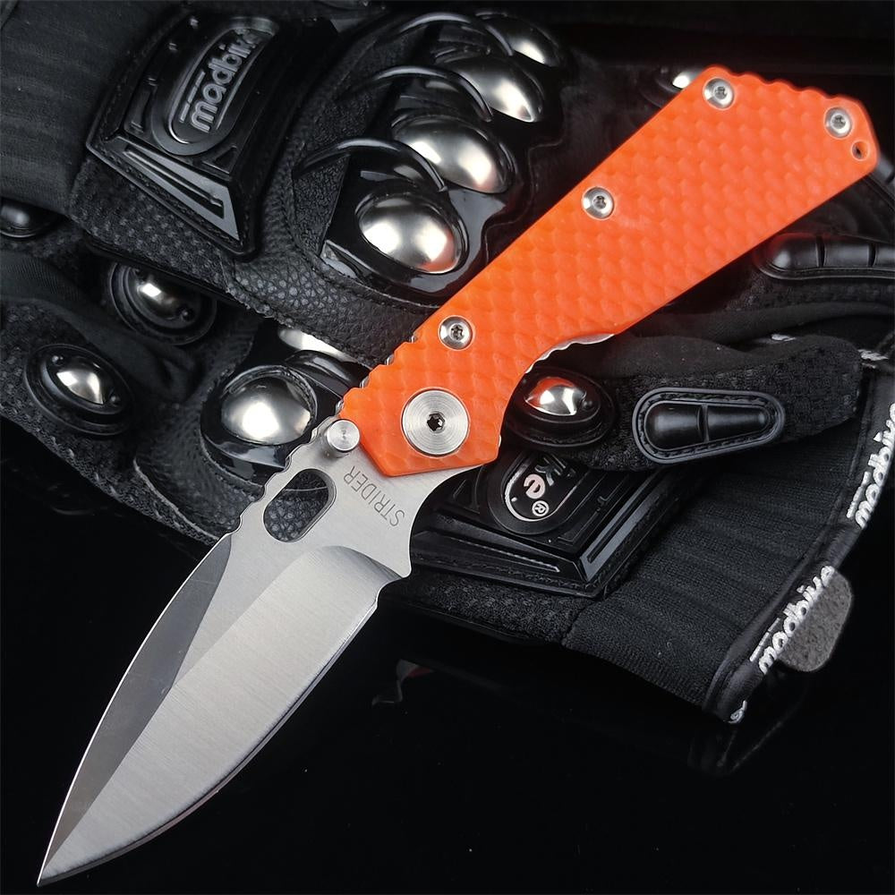 Strider SMF Pocket Knife Hunting Knives 7Cr13Mov Blade G10 Handle with Clip EDC Tools Survival Tactical Rescue Folder