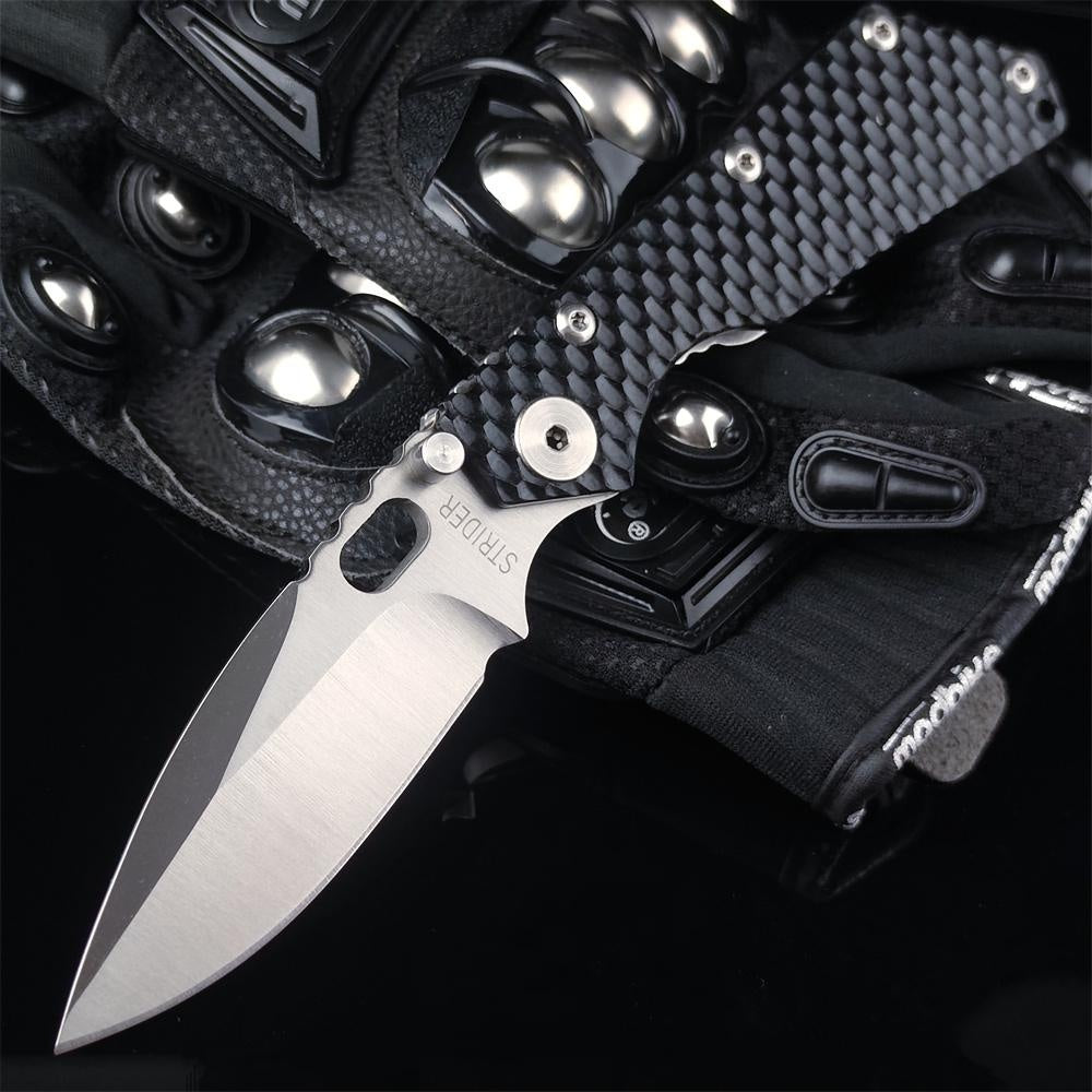 Strider SMF Pocket Knife Hunting Knives 7Cr13Mov Blade G10 Handle with Clip EDC Tools Survival Tactical Rescue Folder