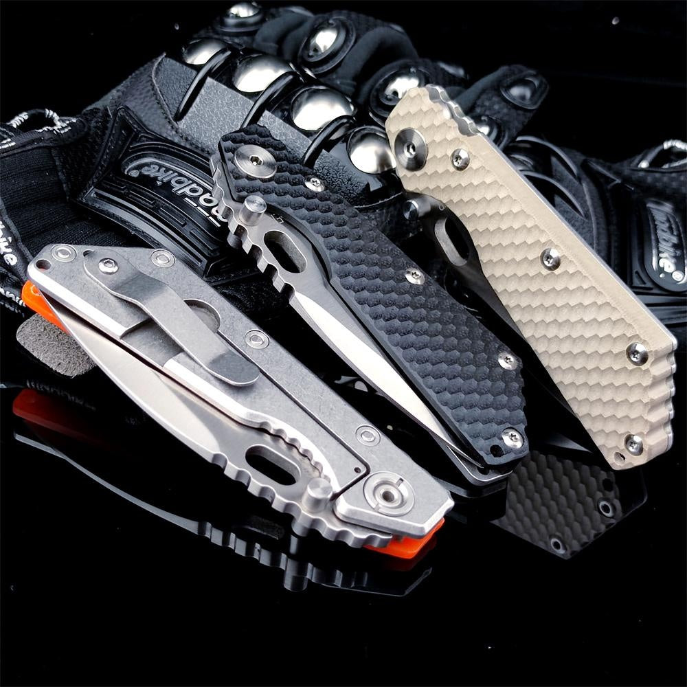 Strider SMF Pocket Knife Hunting Knives 7Cr13Mov Blade G10 Handle with Clip EDC Tools Survival Tactical Rescue Folder