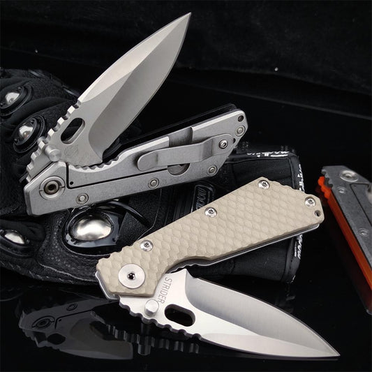 Strider SMF Pocket Knife Hunting Knives 7Cr13Mov Blade G10 Handle with Clip EDC Tools Survival Tactical Rescue Folder