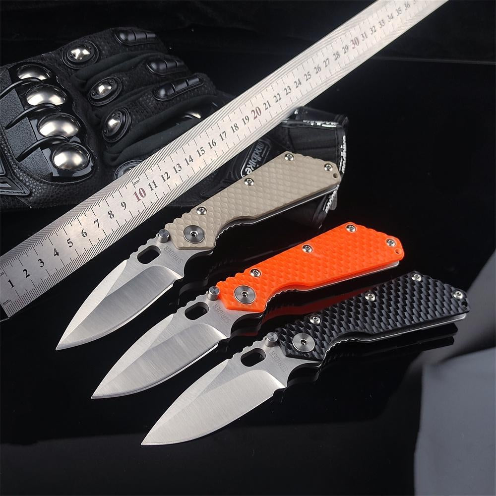 Strider SMF Pocket Knife Hunting Knives 7Cr13Mov Blade G10 Handle with Clip EDC Tools Survival Tactical Rescue Folder