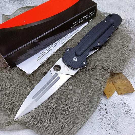 New Spyderco Pocket Folding Knife,CPM-S30V Steel Blade, G10 Tactical Handle Outdoor Portable Hunting Knife, Camping self-defense Rescue Knife