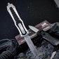 OTF Auto Knife 440C Steel and Zinc Alloy Inlaid with Carbon Fiber Handle with Pocket Clip