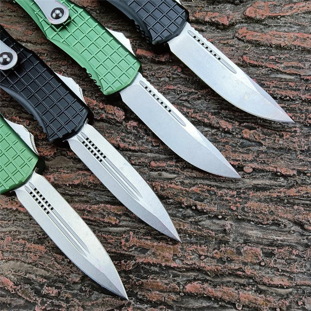 Microtech Hera Tactical Frag OTF Pocket Knife 3"-D2 Blades Aluminum alloy Black Or Green Handle 702-1TFRS EDC Switchblade Auto Assisted Openning Knife