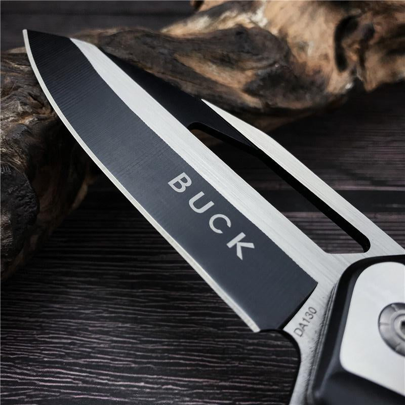 Fast Shipping BUCK BK DA130 Pocket EDC  Mini Folding Knife 440 Steel Blade Steel&Acid Wood Handle Outdoor Tactical Survival Knives Rescue Tool Self Defense Hunting Weapon