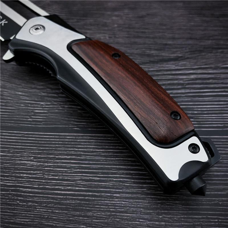 Fast Shipping BUCK BK DA130 Pocket EDC  Mini Folding Knife 440 Steel Blade Steel&Acid Wood Handle Outdoor Tactical Survival Knives Rescue Tool Self Defense Hunting Weapon