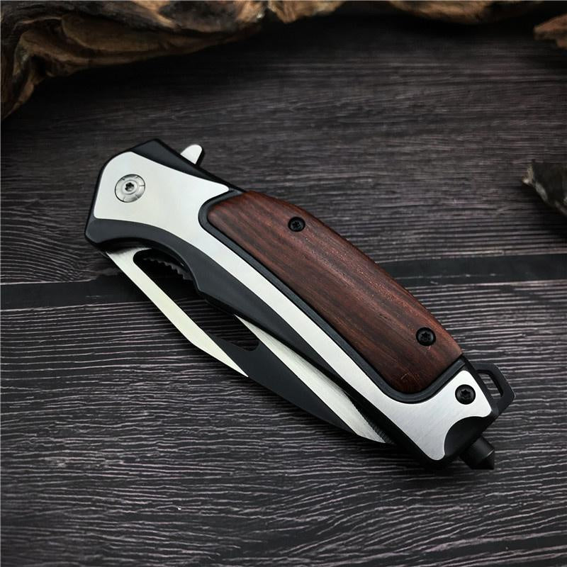 Fast Shipping BUCK BK DA130 Pocket EDC  Mini Folding Knife 440 Steel Blade Steel&Acid Wood Handle Outdoor Tactical Survival Knives Rescue Tool Self Defense Hunting Weapon