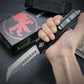Troodon Hellhound OTF Auto Knife Tanto  D2 Blade T6 Aluminum Handle