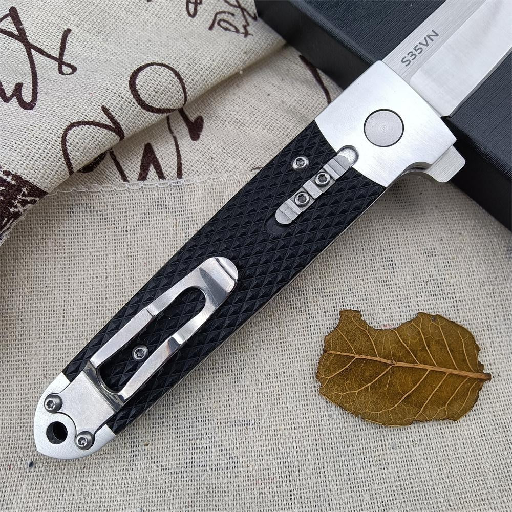 Newest Style HUA AO 26T Tactical Assisted Flipper Knife 3.5-inch Flip Blade Nylon Fiber Handle Hunting Knife Sharp Outdoor Campers Survivalists CuttingTools