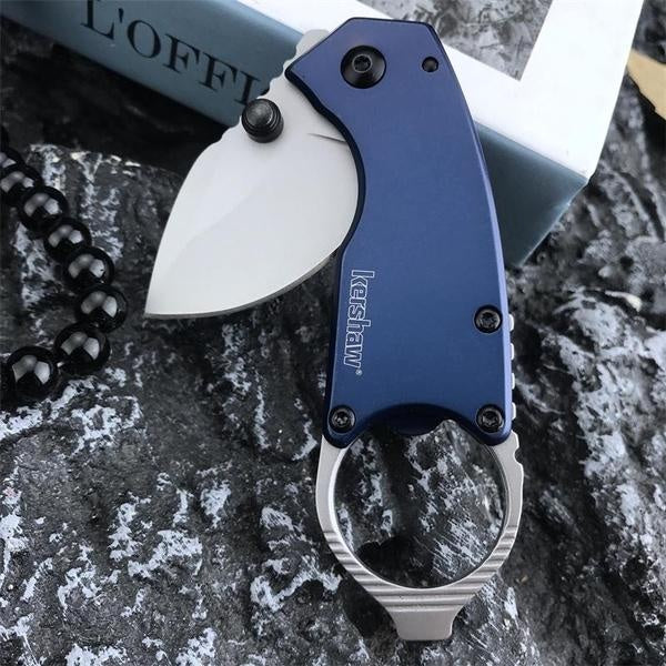 Newest Kershaw 8710 ANTIC Mini Pocket Folding Knife  Higher QualityTactical Knife Multi-hunting Outdoor Camping Hunting Survival Knives EDC Tools with Bottle Opener