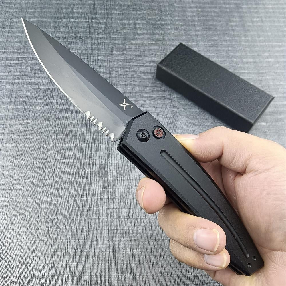 Huaao Launch 2 Auto Knife Switchblade knife AUTOMATIC 3.25 Anodized Aluminum Handle pocket knife otf Outdoor Camping survival tools