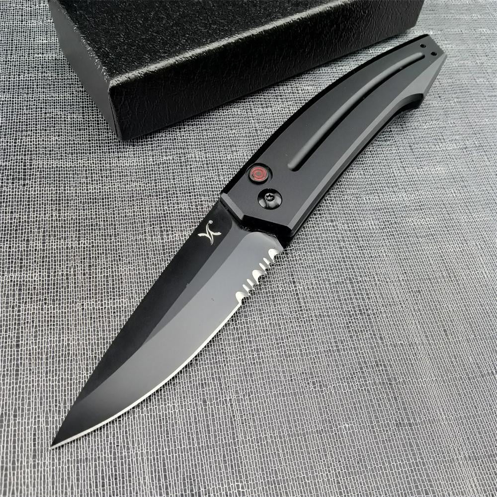 Huaao Launch 2 Auto Knife Switchblade knife AUTOMATIC 3.25 Anodized Aluminum Handle pocket knife otf Outdoor Camping survival tools