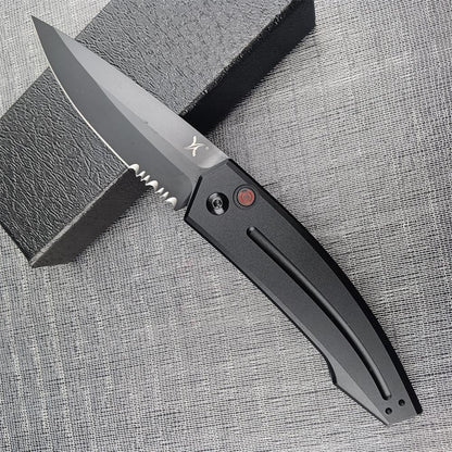 Huaao Launch 2 Switchblade Automatic Folding Pocket Knife  Aluminum Handle