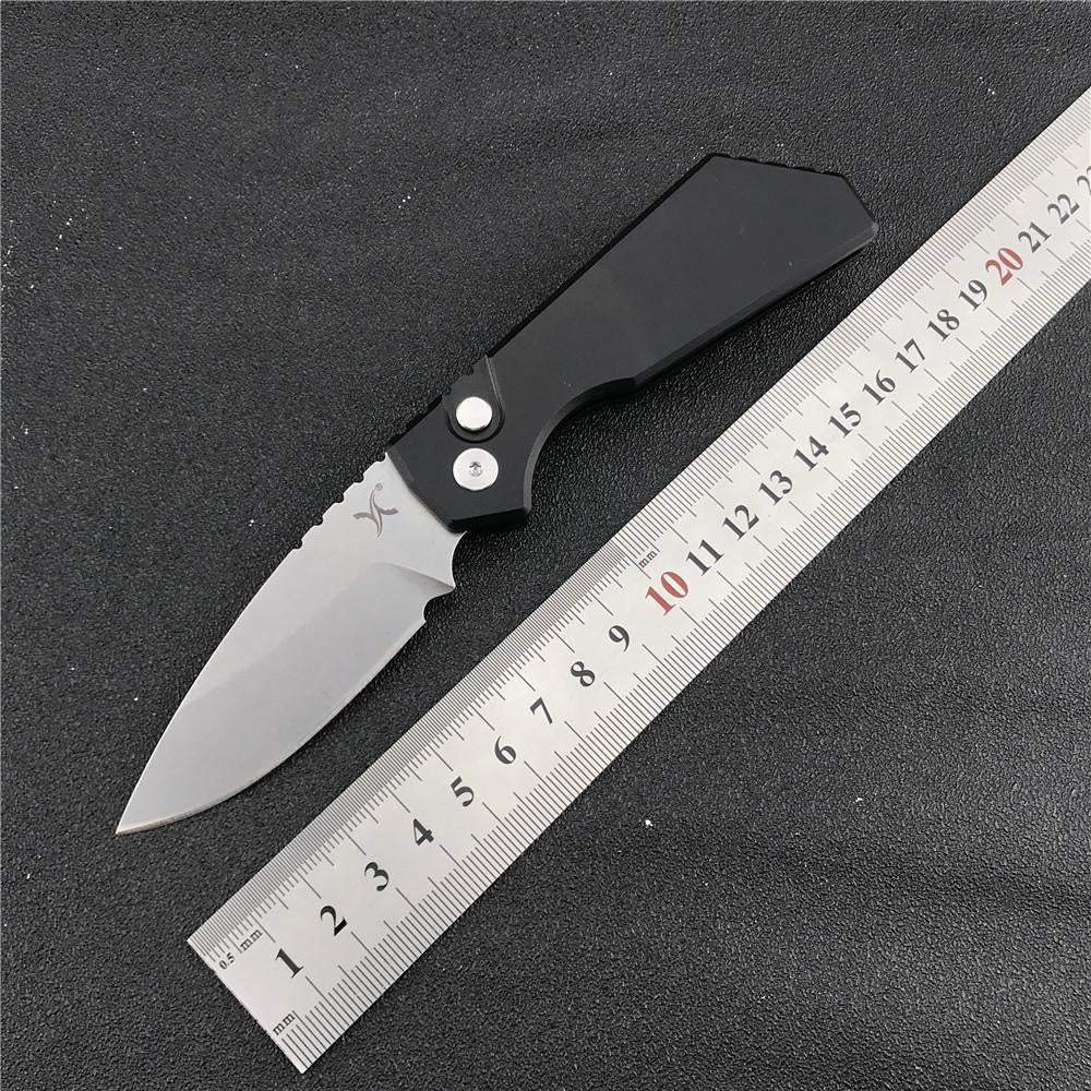 Huaao AUTO Knife D2 Blade T6 Aluminum Handle Camping Survival Hunting Knives Hiking Edc Tactical Knife Fast Opening Spring Assisted Folding Pocket Mini Knife Box Opener