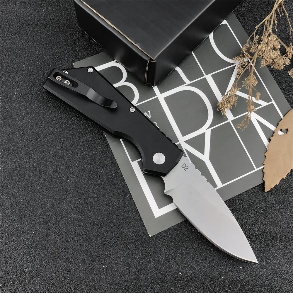 Huaao AUTO Knife D2 Blade T6 Aluminum Handle Camping Survival Hunting Knives Hiking Edc Tactical Knife Fast Opening Spring Assisted Folding Pocket Mini Knife Box Opener