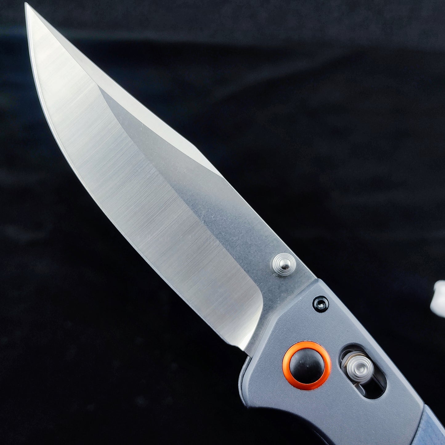 15080 EDC Pocket Knife for Men, D2 Blade, Satin Finish  Thumb Stud Manual Open Camping Folding Knife for Outdoor Fishing