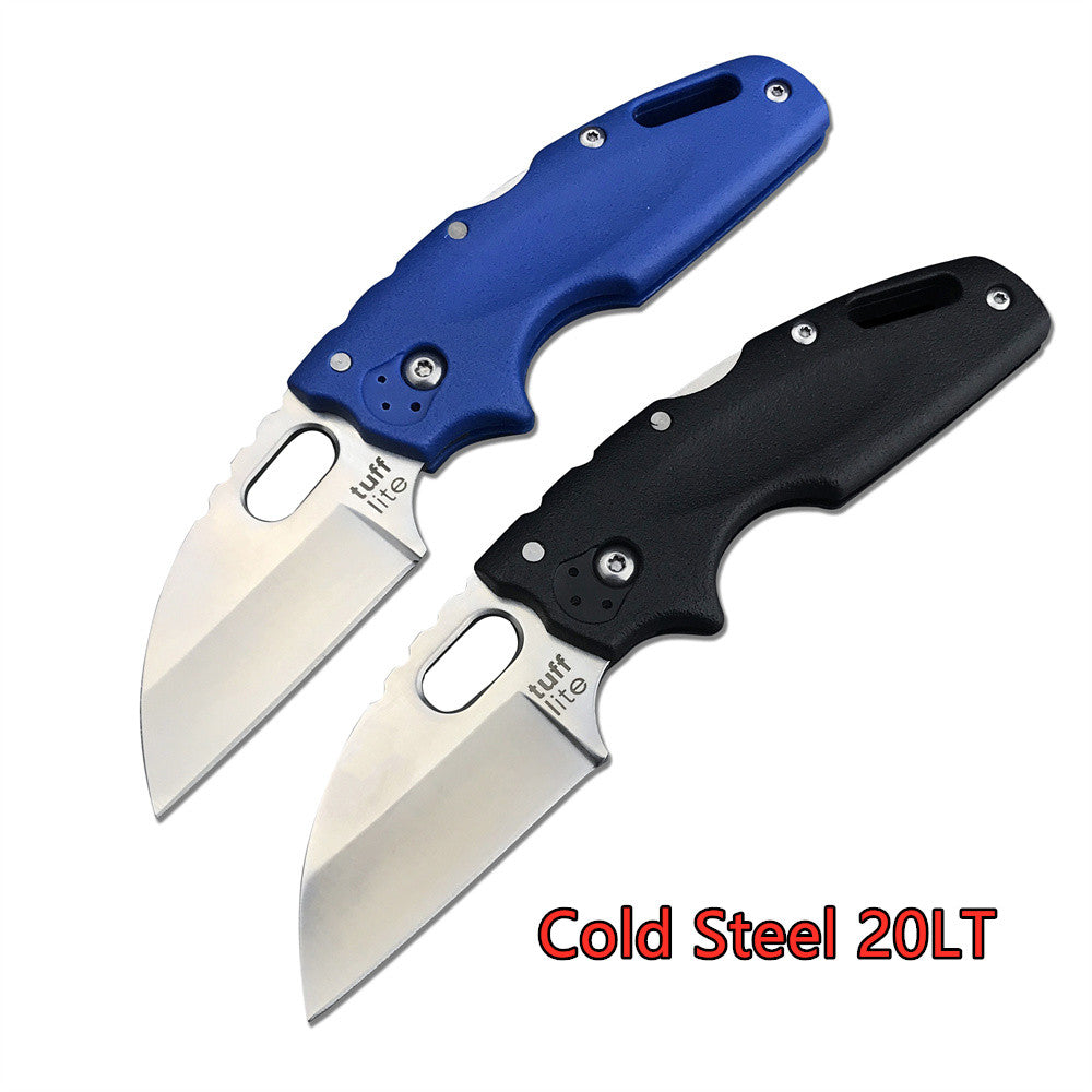 2024 Cold Steel 20LT Tuff Lite Back Lock Folding Knife 2.5" 440C Blade Nylon Glass Handle with Pocket Clip Portable Mini Outdoor Defense Pocket Tool