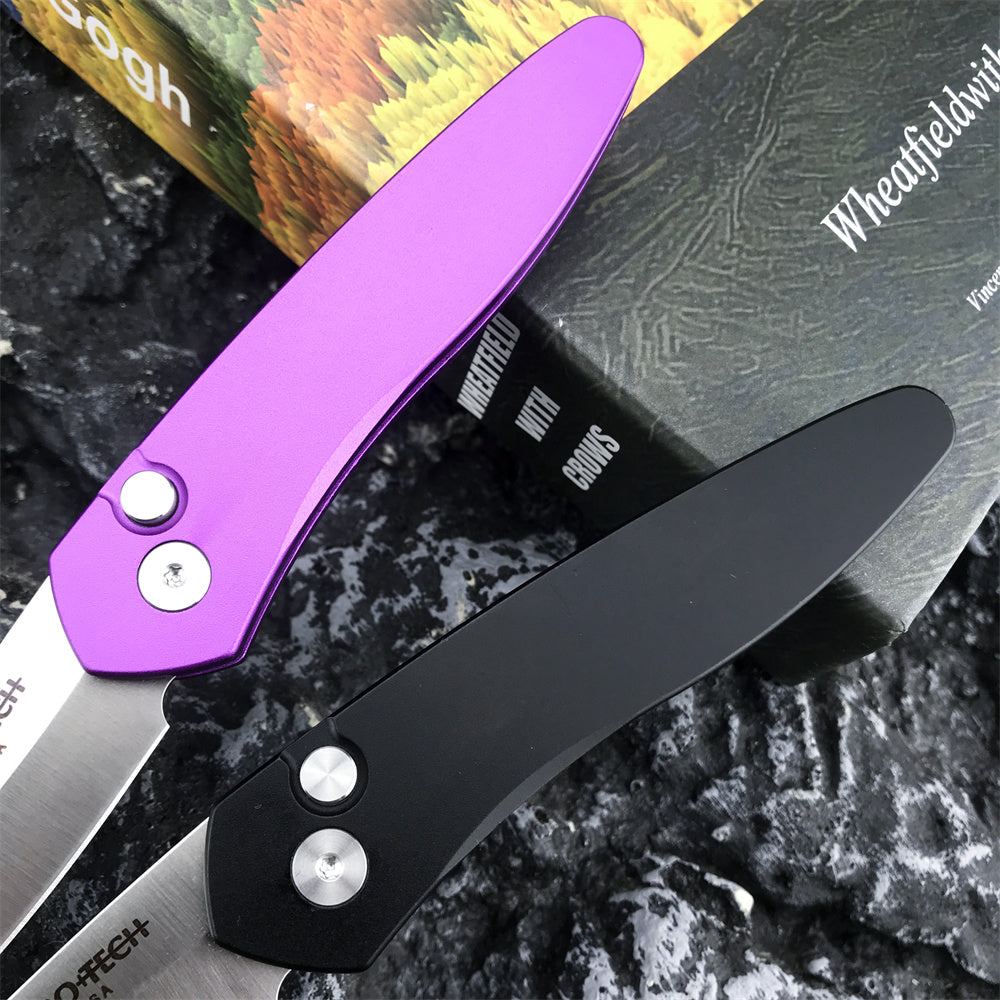 Pro-Tech 3407 Automatic Folding Knife 2.75 Inch CPM-S35VN High Quality Steel Forging of The Blade T6 Aeronautical Aluminum Handle EDC Automatic Pocket Knives