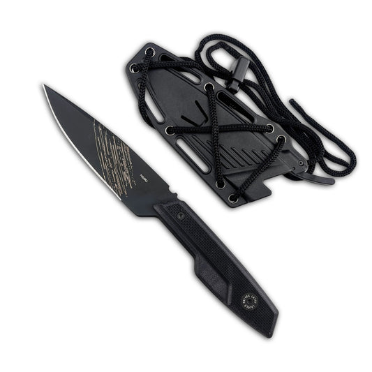 Full Tang N690 Steel Fixed Blade Outdoor Knife with G10 Handle and Protective Sheath