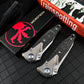 M390 Steel Folding Pocket Knife TC4 Titanium Carbon Fiber Handle Thumb Stud Sub-Frame Lock EDC Folder