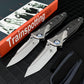 M390 Steel Folding Pocket Knife TC4 Titanium Carbon Fiber Handle Thumb Stud Sub-Frame Lock EDC Folder