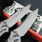 M390 Steel Folding Pocket Knife TC4 Titanium Carbon Fiber Handle Thumb Stud Sub-Frame Lock EDC Folder