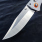 15080 EDC Pocket Knife for Men, D2 Blade, Satin Finish  Thumb Stud Manual Open Camping Folding Knife for Outdoor Fishing
