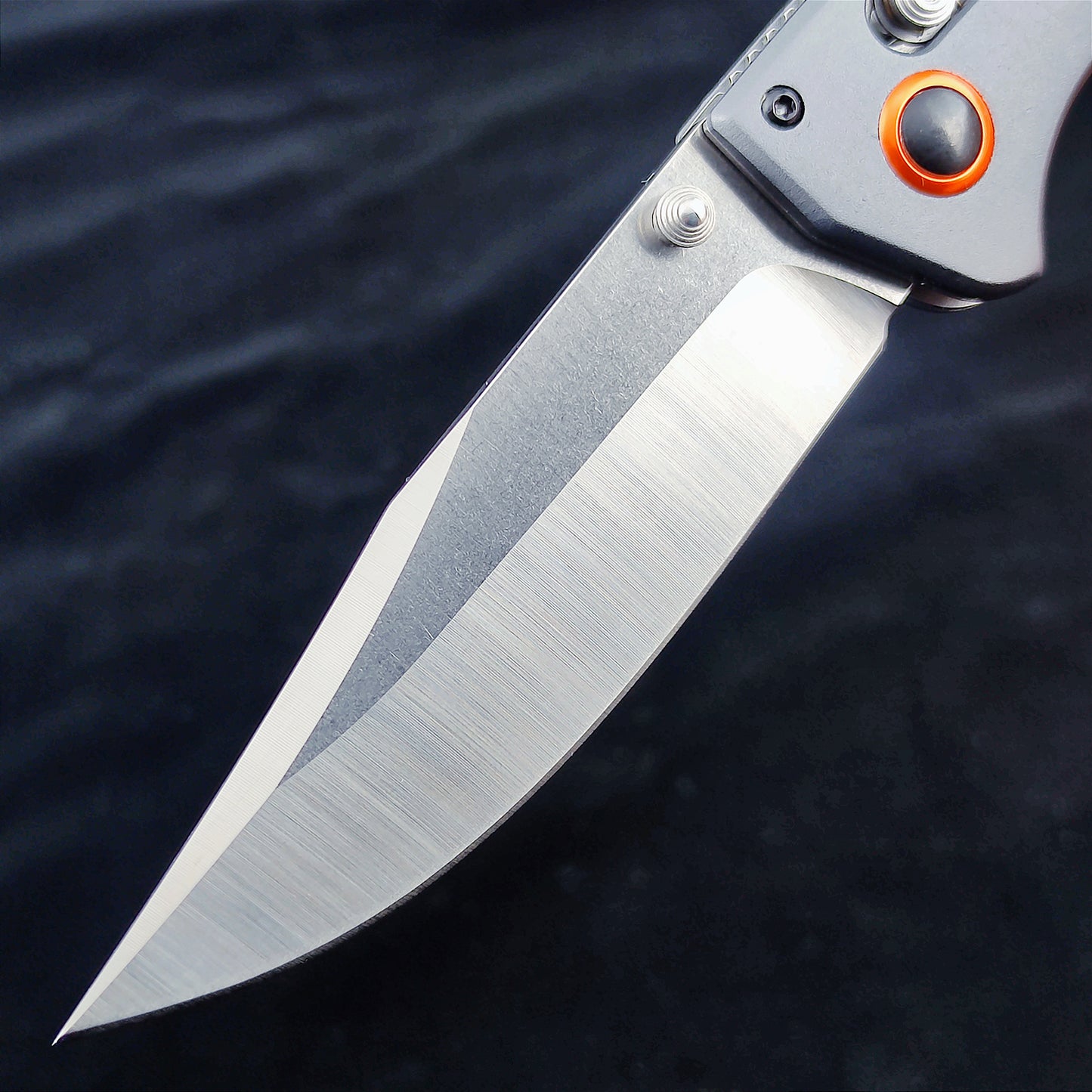 15080 EDC Pocket Knife for Men, D2 Blade, Satin Finish  Thumb Stud Manual Open Camping Folding Knife for Outdoor Fishing