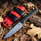3500-10BK Fixed Blade Paring Knife with G10 Handle Black Coated 8Cr13MoV Stainless Steel Utility Fruit Knife Sheath Included